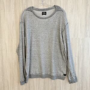 DIESEL ERASTOS Pullover Mens 2XL Sweatshirt Crew Neck Long Sleeve Casual Gray